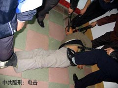 酷刑演示：高压电棍电击