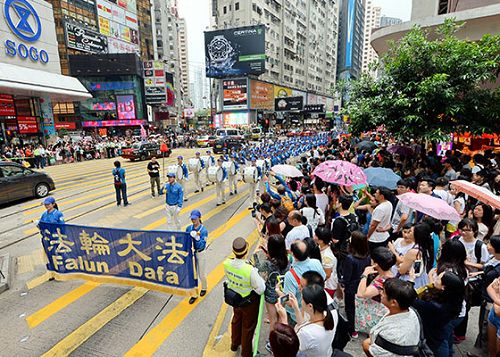 香港七·二零大游行 大陆游客震撼