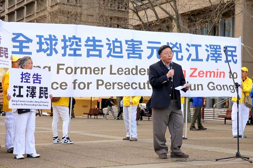 图：维省法轮大法学会主席樊先生