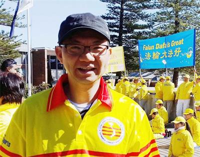 '图3：越南社区澳大利亚新州主席保罗·阮先生（Paul Huy Nguyen）支持法轮大法'