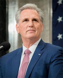 美国众议院少数党领袖凯文·麦卡锡（Kevin McCarthy)