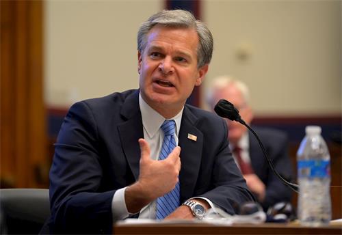 '图5：联邦调查局局长雷（Christopher Wray）9月17日参加众议院国土安全委员会的听证。'