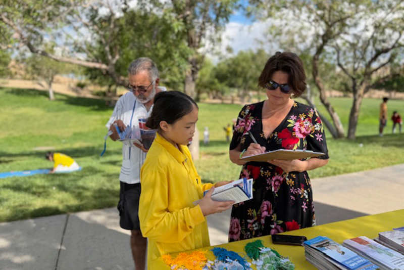 图13:玛丽(Maria)赞同真、善、忍,她表示:“没有真、善、忍就没有这个世界。”