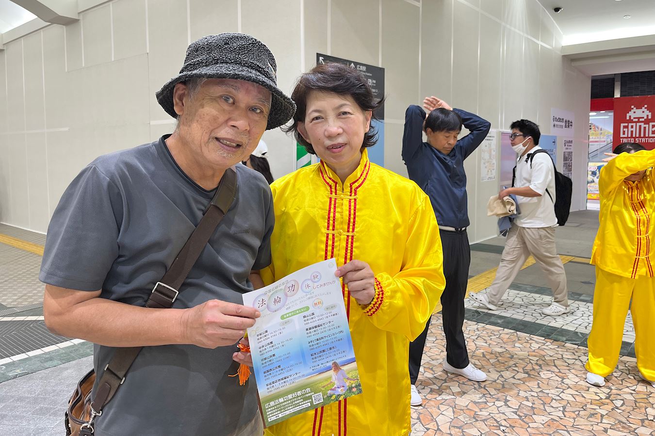 '图7:田村先生表示学炼功法之后感到身体很轻松。'