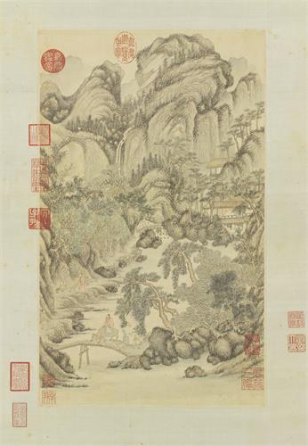 图：明朝丁云鹏所作《葛洪移居图》，记述东晋名士葛洪（葛稚川）携妻、子和外甥，移居罗浮山修道路上的情景。（台北国立故宫博物院藏）